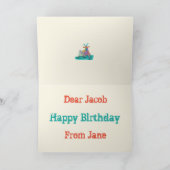 Carte Conception criarde drôle de chèvre de Vida Goata (Intérieur)