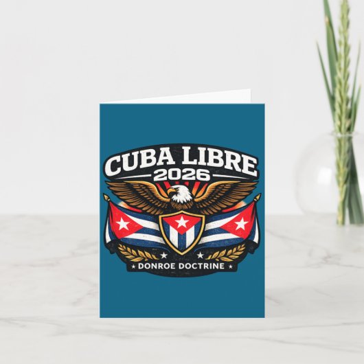 Carte Conception Cuba Cuba Libre Doctrine de Monroe (Devant)