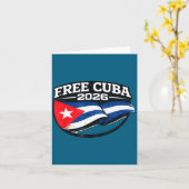 Carte Conception Cuba Cuba Libre Doctrine Donroe (Fleur jaune)