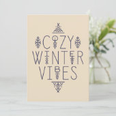 Carte Conception d'ambiance hivernale cosy (Debout devant)