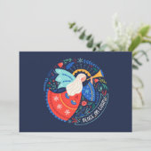 Carte Conception d'ange de paix sur terre (Debout devant)