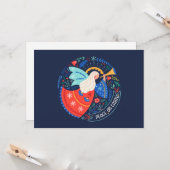 Carte Conception d'ange de paix sur terre (Devant/Arrière en situation)