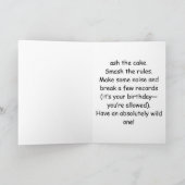 Carte Conception d'animal de fête d'anniversaire de taur (Intérieur)