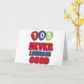 Carte Conception d'anniversaire 105 ans (Fleur jaune)