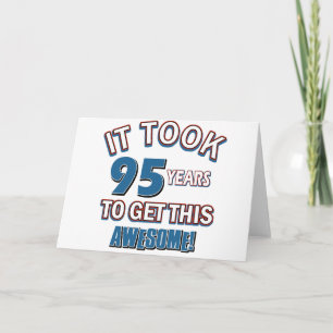 Carte Conception d'anniversaire à 95 ans