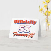 Carte Conception d'anniversaire de 55 ans (Fleur jaune)