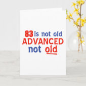 Carte Conception d'anniversaire de 83 ans (Fleur jaune)