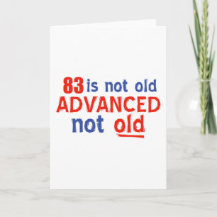 Carte Conception d'anniversaire de 83 ans