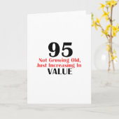 Carte Conception d'anniversaire de 95 ans (Fleur jaune)