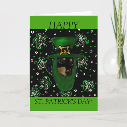 Carte Conception d'art St. Patty Doxie (Devant)