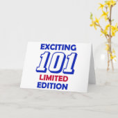 Carte Conception de 101 anniversaires (Fleur jaune)