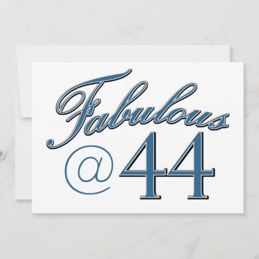 Carte Conception de 44 ans (Devant)