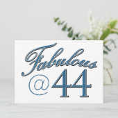 Carte Conception de 44 ans (Debout devant)