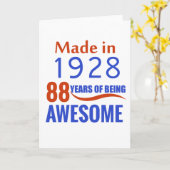 Carte conception de 88 anniversaires (Fleur jaune)