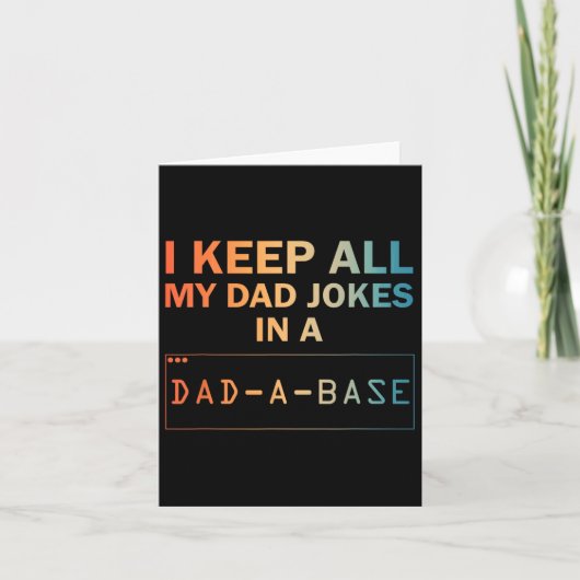 Carte Conception de blagues de papa pour hommes Base de  (Devant)