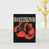 Carte Conception de boxe Gants de boxe Artiste martiale (Fleur jaune)