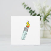 Carte Conception de briquet et de flamme (Debout devant)