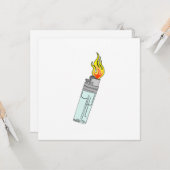 Carte Conception de briquet et de flamme (Devant/Arrière en situation)