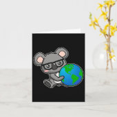Carte Conception de cadeau de koala pour la Journée de l (Fleur jaune)