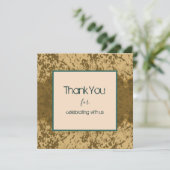 Carte Conception de cadre sarcelle éclaboussée rustique (Debout devant)