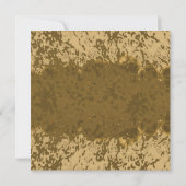 Carte Conception de cadre sarcelle éclaboussée rustique (Dos)