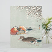 Carte Conception de canard Mandarin en couple | Cadeau i (Debout devant)
