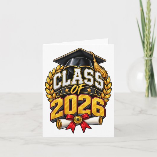 Carte Conception de célébration de remise des diplômes d (Devant)
