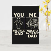 Carte Conception de chapeau de cactus amusant pour papa (Fleur jaune)