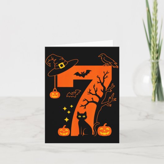 Carte Conception de chat noir d'Halloween numéro 7 effra (Devant)