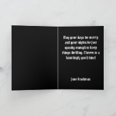 Carte Conception de chat noir foncé pour Halloween, Goth (Intérieur)