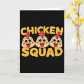 Carte Conception de Chicken Squad pour les trucs pour en (Fleur jaune)