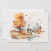 Carte Conception de chien d'automne à l'aquarelle - Berg (Devant)