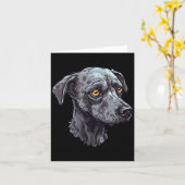 Carte Conception de chien zombie Halloween drôle 3 (Fleur jaune)