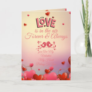 Carte Conception de citation d'amour romantique Amour