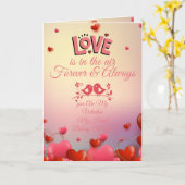 Carte Conception de citation d'amour romantique | Amour (Fleur jaune)