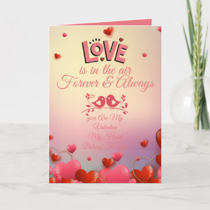 Carte Conception de citation d'amour romantique Amour