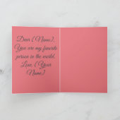 Carte Conception de citation d'amour romantique | Amour (Intérieur)