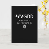 Carte Conception de citation WWSDD avec symbole de solei (Fleur jaune)