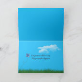 Carte conception de corde d'été avec des pavots (Intérieur)