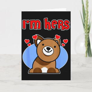 Carte Conception de couple de la Saint-Valentin pour hom