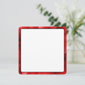 Carte Conception de cristal abstrait rouge Texte personn (Debout devant)