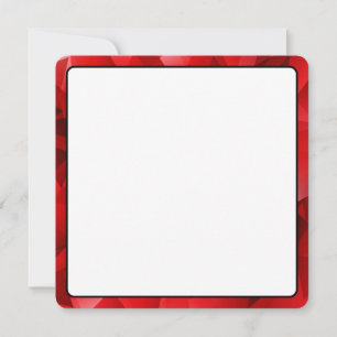 Carte Conception de cristal abstrait rouge Texte personn