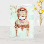 Carte Conception de Cupcake (Fleur jaune)