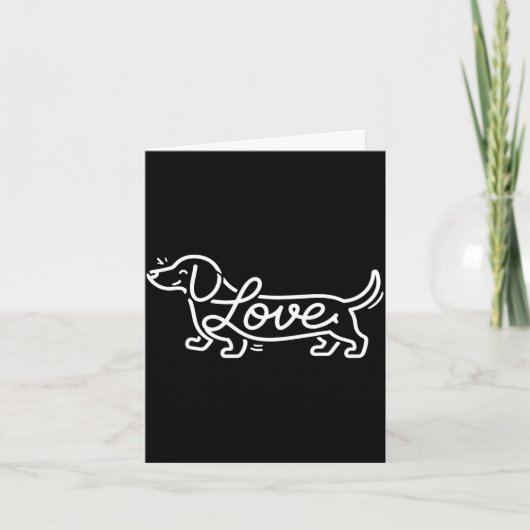 Carte Conception de dachshund cool pour hommes femmes ch (Devant)