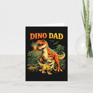 Carte Conception de dinosaure Daddysaurus pour la fête d