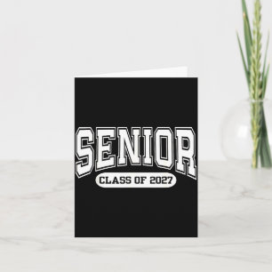 Carte Conception de dos de senior pour la promotion 2027