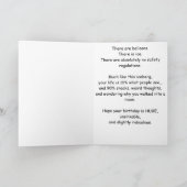 Carte Conception de fête d'anniversaire drôle d'iceberg (Intérieur)