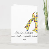 Carte Conception de fleur de morceaux de puzzle de (Dos)