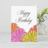 Carte Conception de fleurs de naissance d'avril (Debout devant)