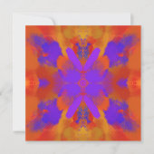 Carte Conception de graphisme abstrait orange violet et  (Devant)